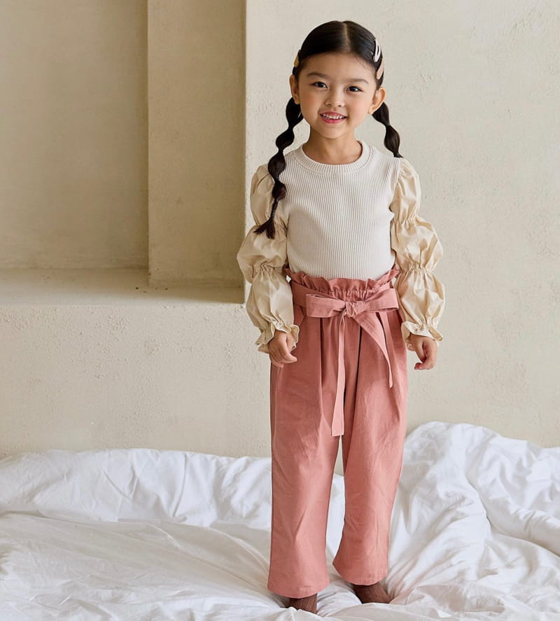 Ggomare - Korean Children Fashion - #childofig - Ribbon Pants