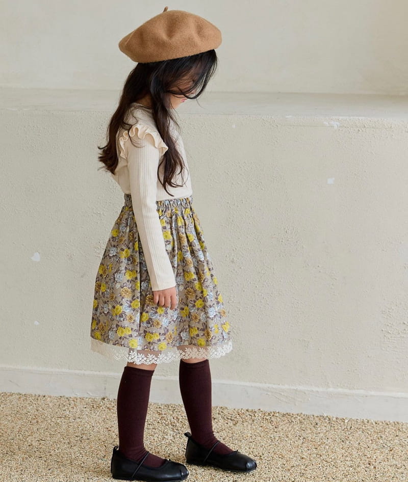 Ggomare - Korean Children Fashion - #childrensboutique - Heats Skirt
