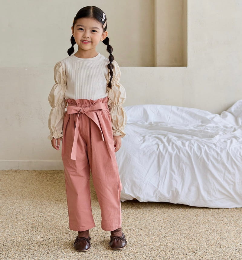 Ggomare - Korean Children Fashion - #designkidswear - Ribbon Pants - 4