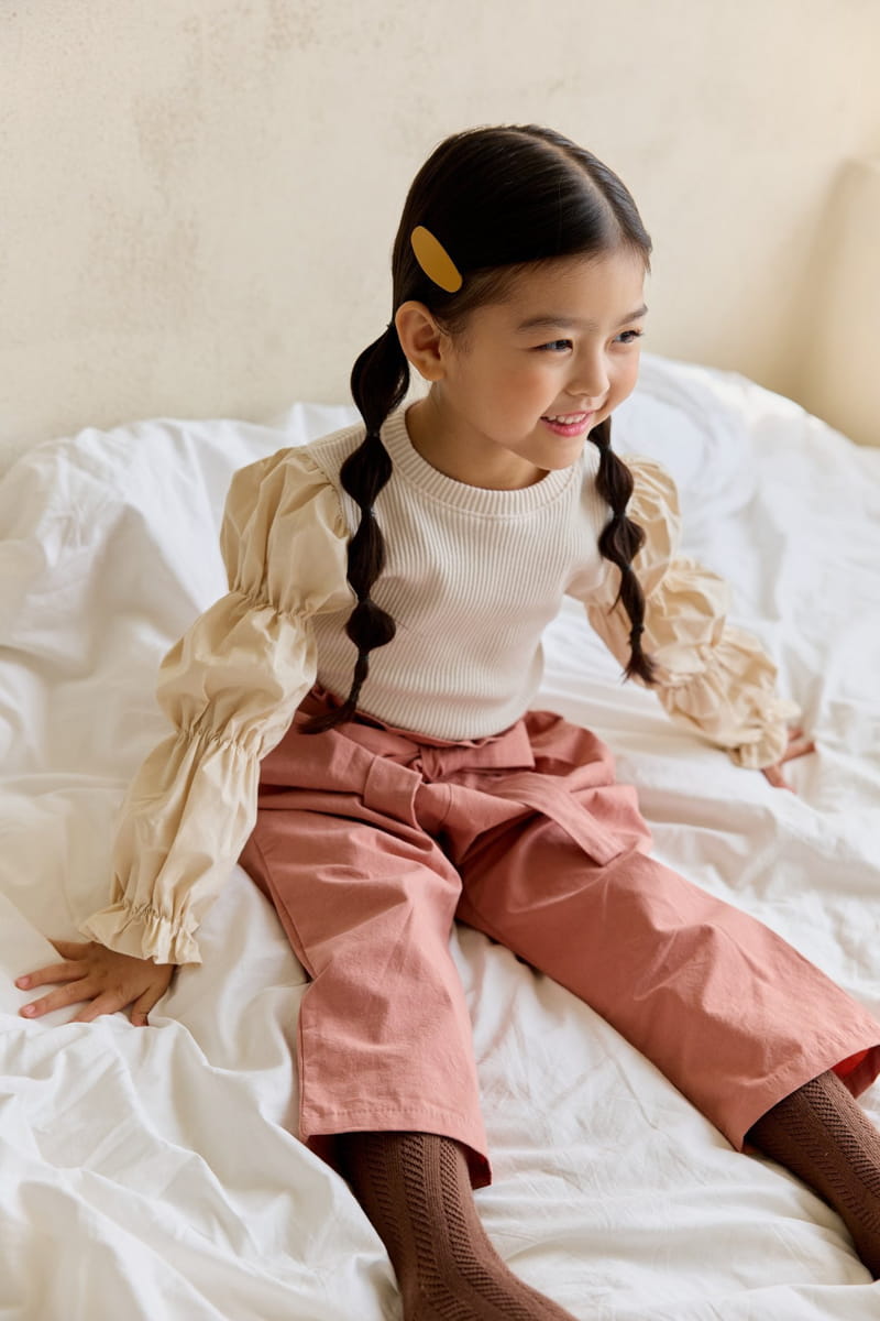 Ggomare - Korean Children Fashion - #kidsshorts - Ribbon Pants - 6