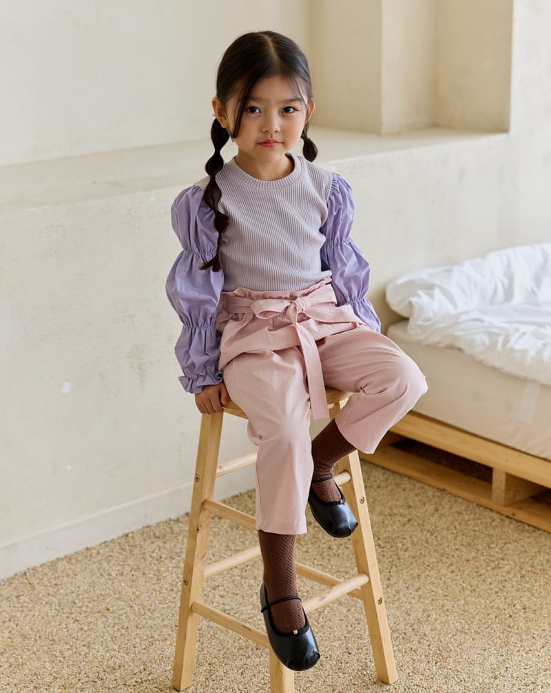 Ggomare - Korean Children Fashion - #littlefashionista - Ribbon Pants - 10