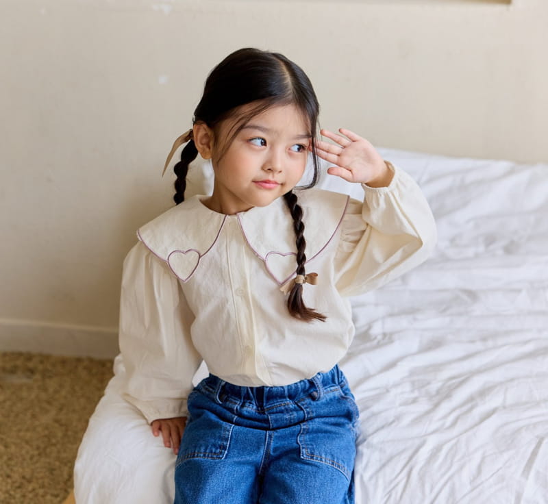 Ggomare - Korean Children Fashion - #minifashionista - Heart Blouse - 8