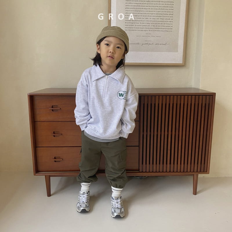 Groa - Korean Children Fashion - #childofig - W Half Sweatshirt - 9