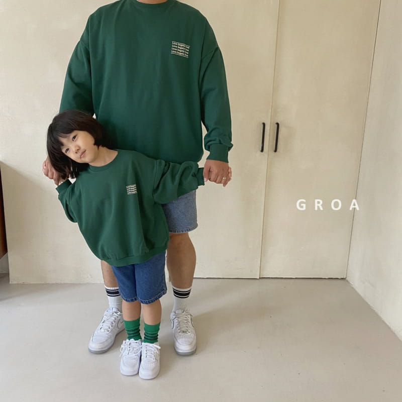 Groa - Korean Children Fashion - #childofig - Dad Love Sweatshirt - 2