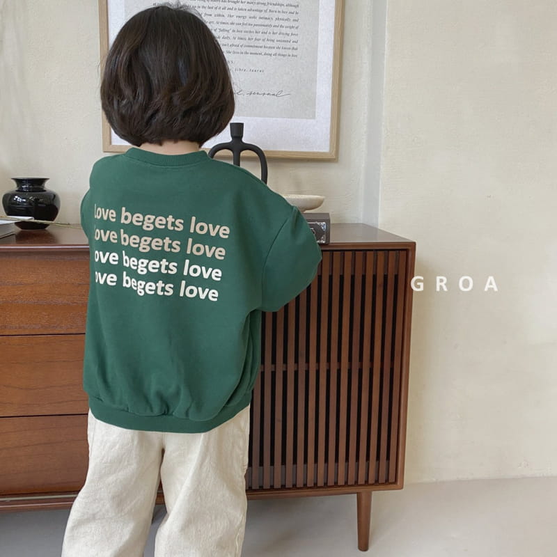 Groa - Korean Children Fashion - #childrensboutique - Love Family Sweatshirt - 5