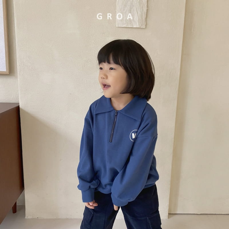 Groa - Korean Children Fashion - #designkidswear - W Half Sweatshirt - 11