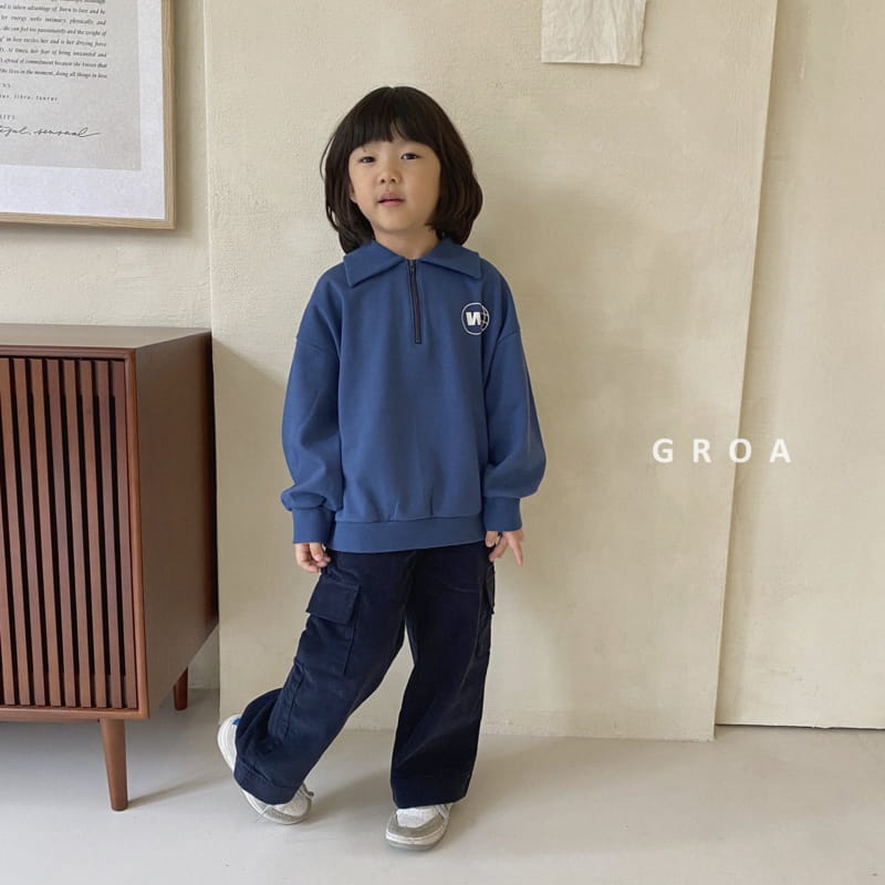 Groa - Korean Children Fashion - #discoveringself - W Half Sweatshirt - 12