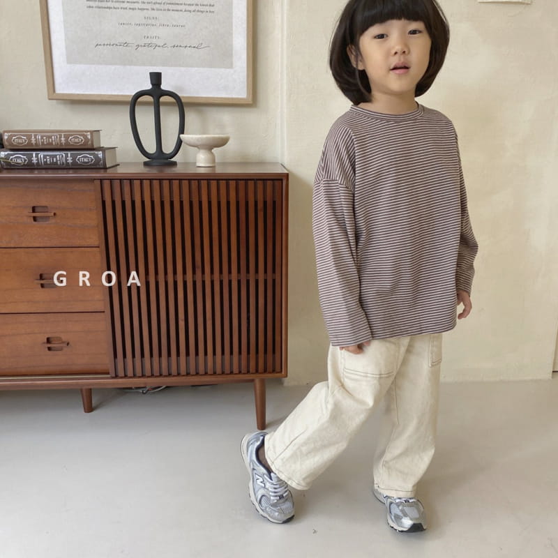 Groa - Korean Children Fashion - #fashionkids - Pocket Stitch Pants - 9