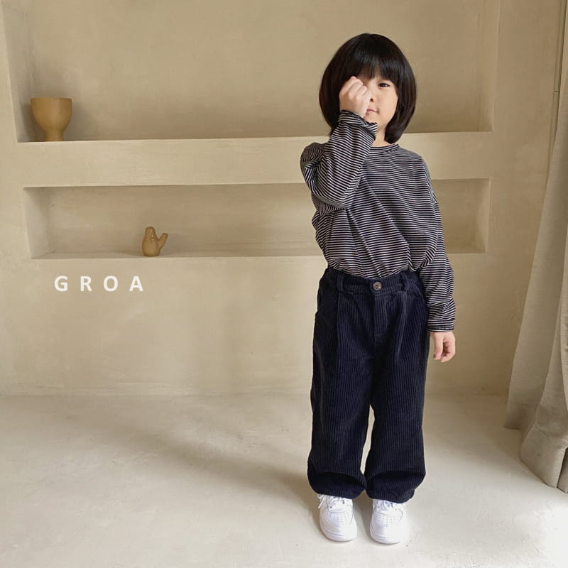 Groa - Korean Children Fashion - #discoveringself - Daily Stripes Tee - 4