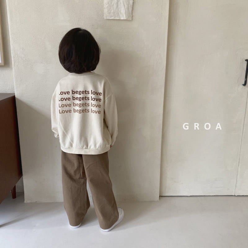 Groa - Korean Children Fashion - #kidsshorts - Love Family Sweatshirt - 9