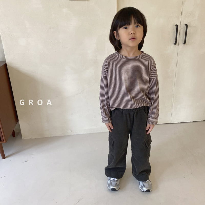 Groa - Korean Children Fashion - #kidsstore - Daily Stripes Tee - 6