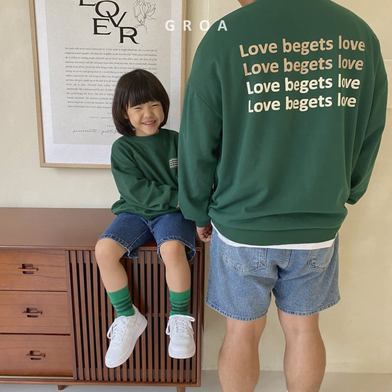 Groa - Korean Children Fashion - #kidzfashiontrend - Dad Love Sweatshirt - 9