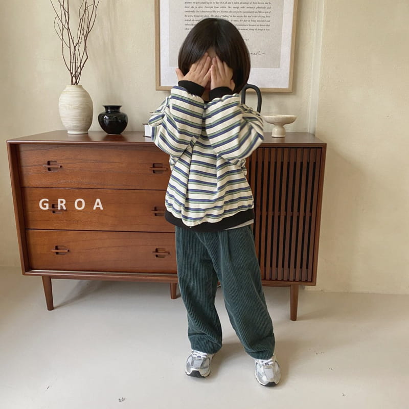 Groa - Korean Children Fashion - #kidzfashiontrend - Stripes Sweatshirt - 5