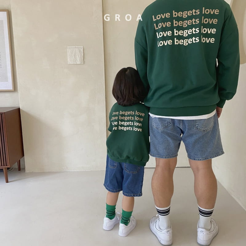 Groa - Korean Children Fashion - #littlefashionista - Dad Love Sweatshirt - 11