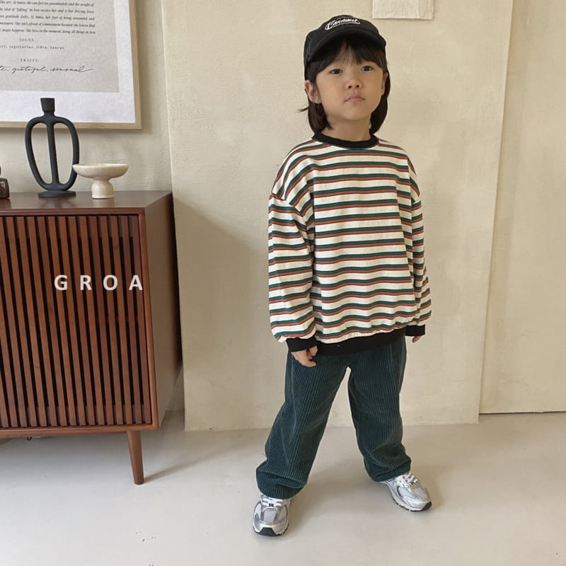 Groa - Korean Children Fashion - #littlefashionista - Stripes Sweatshirt - 7