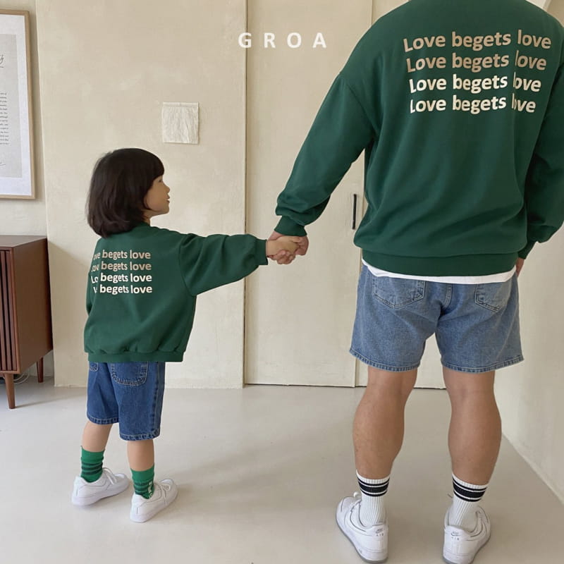 Groa - Korean Children Fashion - #magicofchildhood - Dad Love Sweatshirt - 12