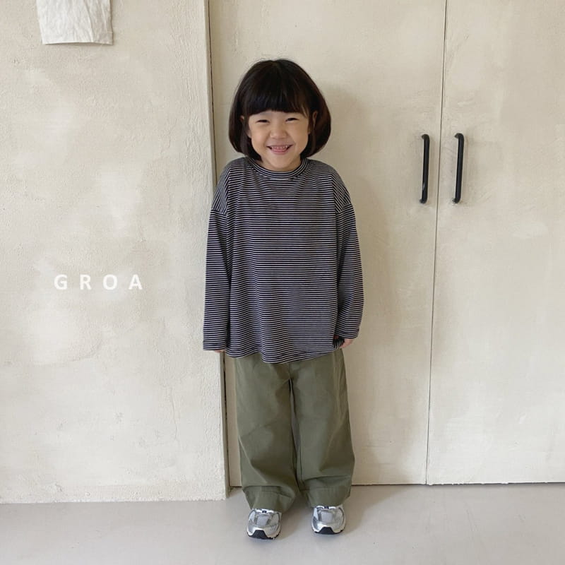 Groa - Korean Children Fashion - #magicofchildhood - Daily Stripes Tee - 10