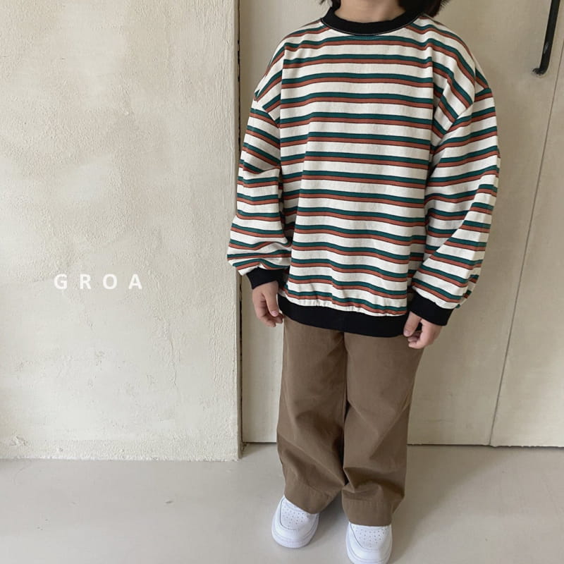 Groa - Korean Children Fashion - #magicofchildhood - Stripes Sweatshirt - 8