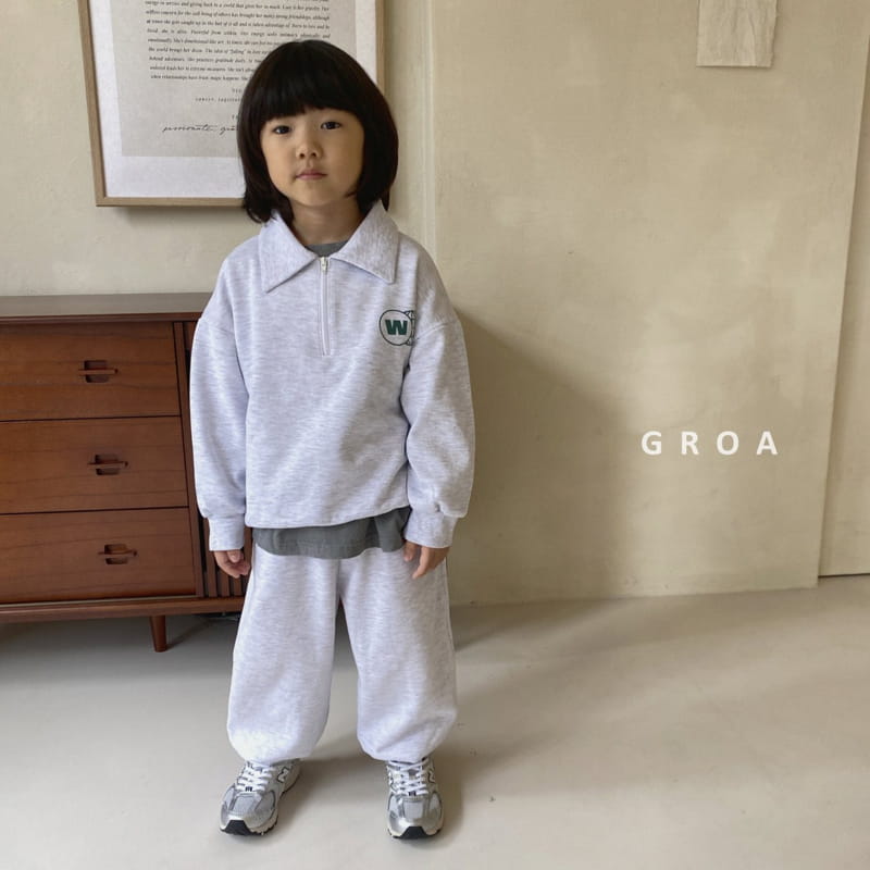 Groa - Korean Children Fashion - #magicofchildhood - W Half Sweatshirt - 4