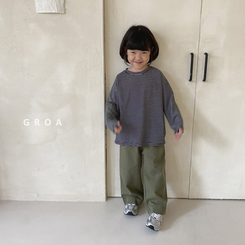 Groa - Korean Children Fashion - #minifashionista - Daily Stripes Tee - 11