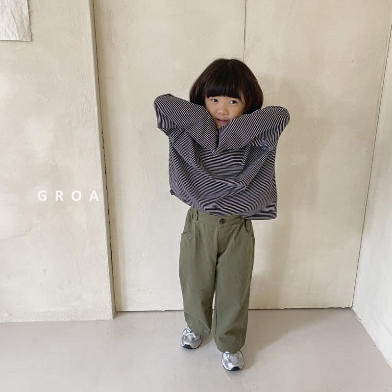 Groa - Korean Children Fashion - #prettylittlegirls - Daily Stripes Tee - 12