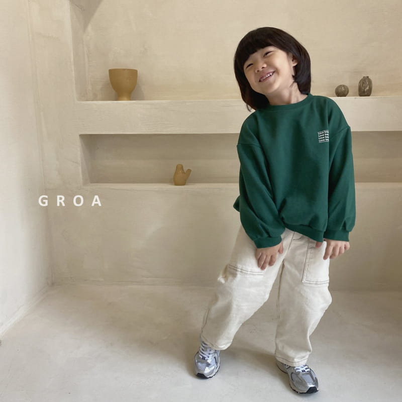 Groa - Korean Children Fashion - #stylishchildhood - Love Family Sweatshirt - 3