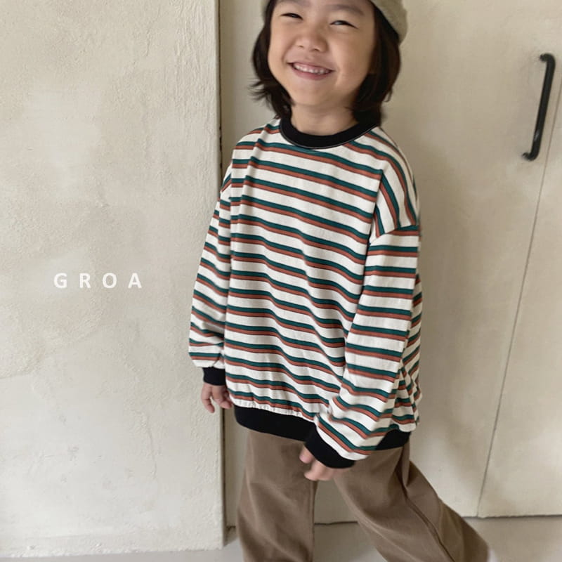 Groa - Korean Children Fashion - #todddlerfashion - Stripes Sweatshirt - 11