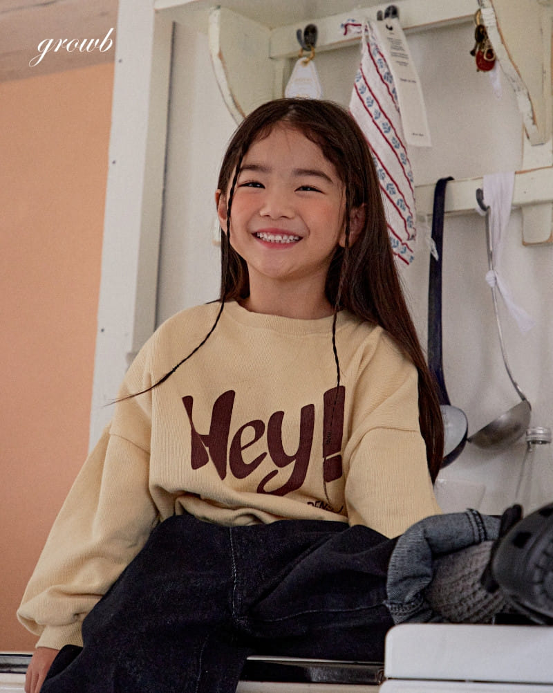 Grow B - Korean Children Fashion - #Kfashion4kids - Hey Sweatshirt - 12