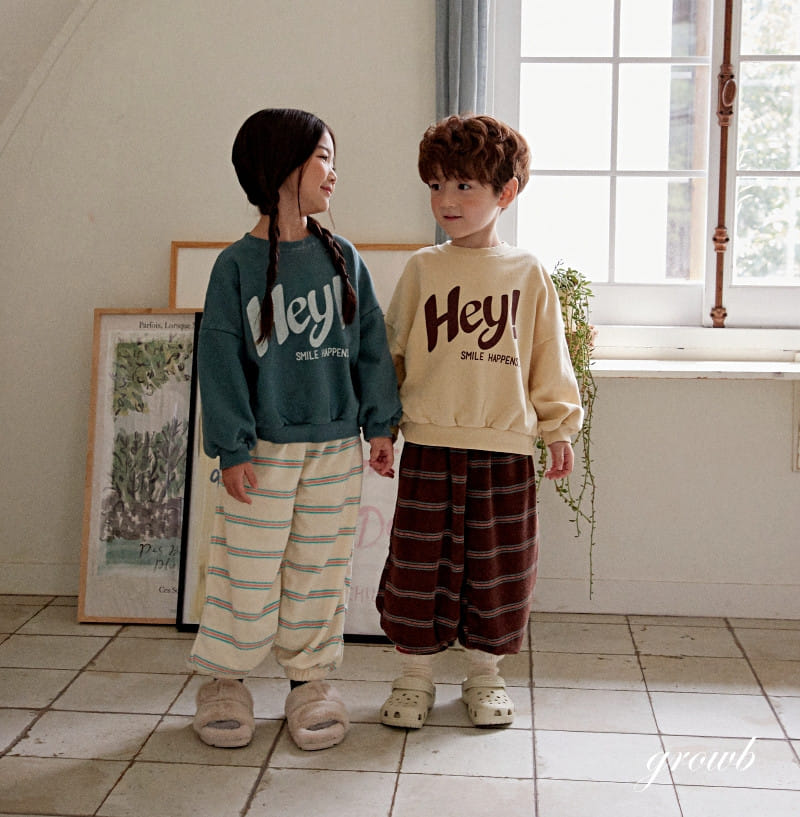 Grow B - Korean Children Fashion - #childofig - Hey Sweatshirt - 3