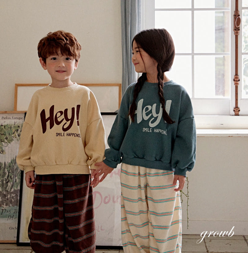 Grow B - Korean Children Fashion - #childrensboutique - Hey Sweatshirt - 5