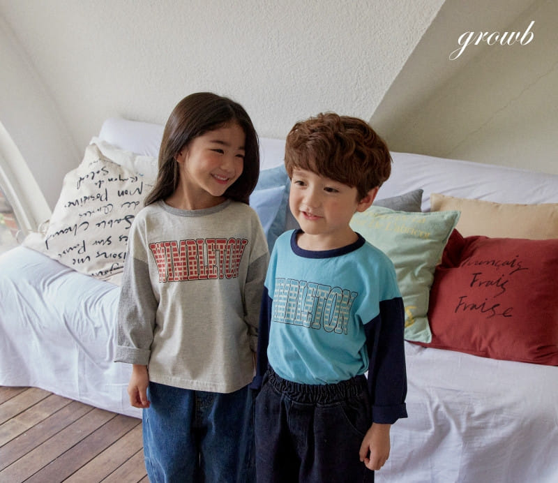 Grow B - Korean Children Fashion - #stylishchildhood - One Tee - 6