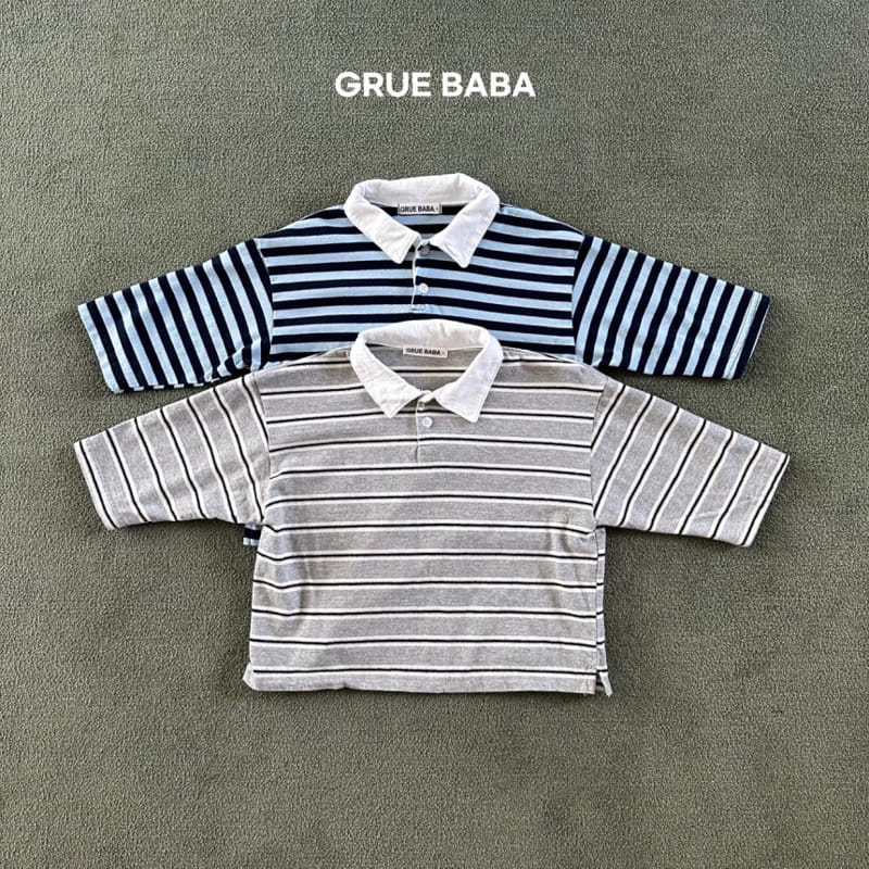 Grue Baba - Korean Children Fashion - #Kfashion4kids - Paul Collar Tee - 9