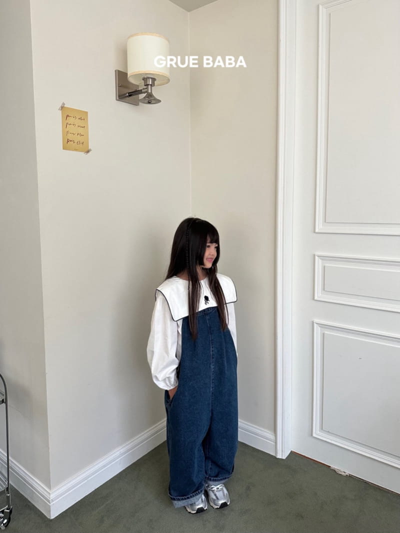 Grue Baba - Korean Children Fashion - #todddlerfashion - Cinamon Dungarees - 2