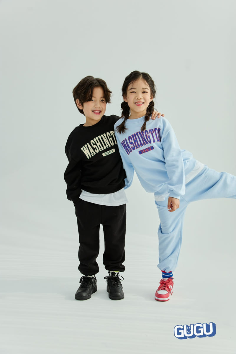 Gugu Kids - Korean Children Fashion - #Kfashion4kids - Washington Top Bottom Set - 5