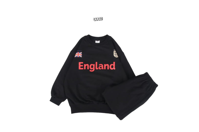 Gugu Kids - Korean Children Fashion - #Kfashion4kids - England Top Bottom Set - 3