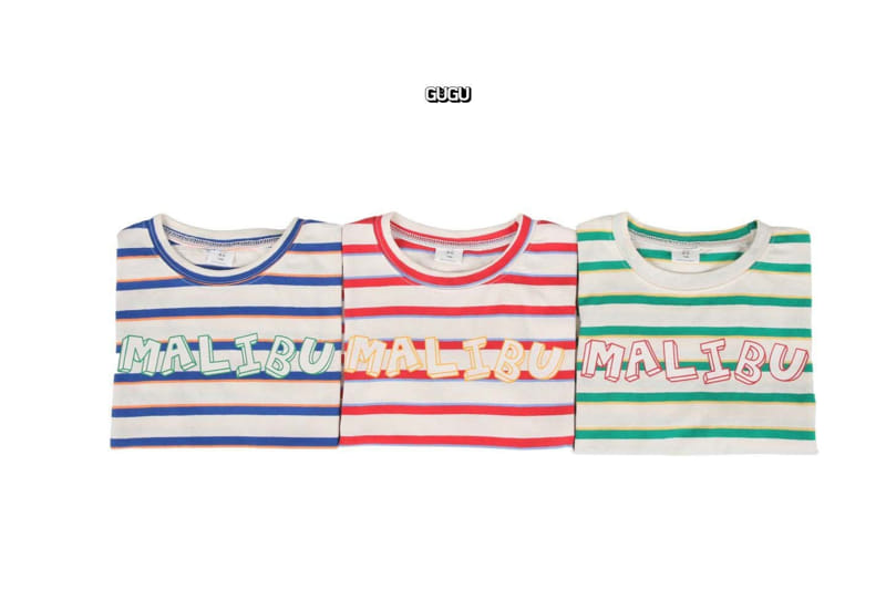 Gugu Kids - Korean Children Fashion - #Kfashion4kids - Malibu Stripes Tee