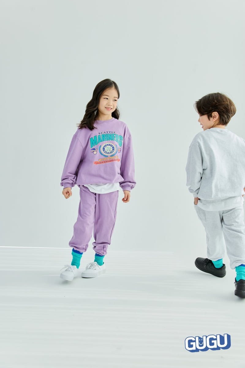 Gugu Kids - Korean Children Fashion - #childofig - Marinus Top Bottom Set - 2