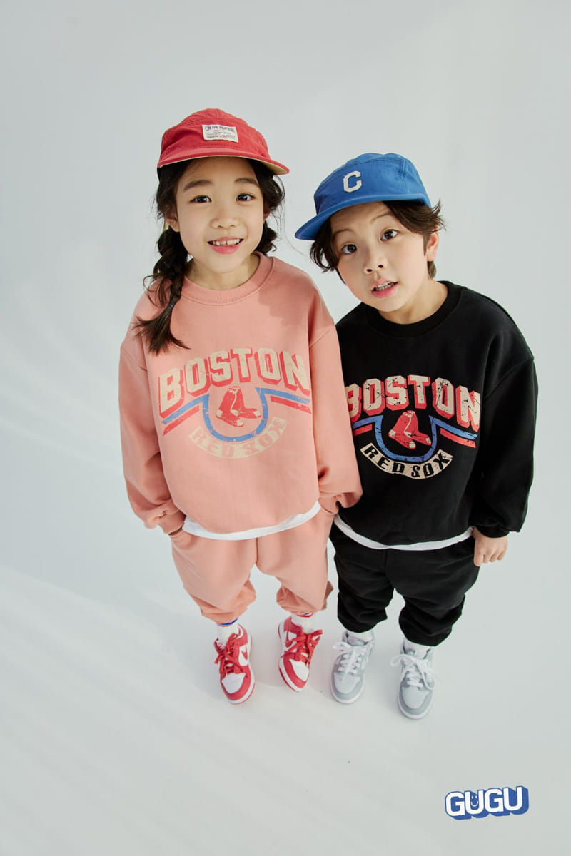 Gugu Kids - Korean Children Fashion - #designkidswear - Boston Top Bottom Set