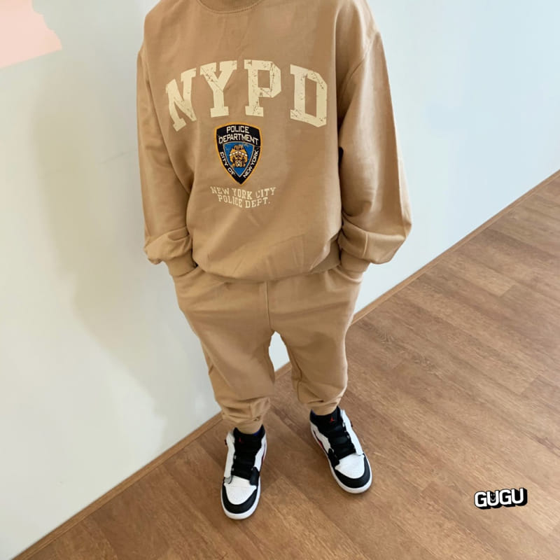 Gugu Kids - Korean Children Fashion - #designkidswear - NYPD Top Bottom Set with Mom - 4