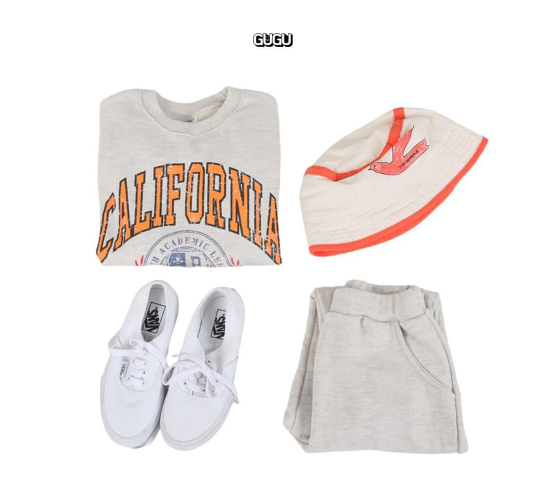 Gugu Kids - Korean Children Fashion - #discoveringself - California Top Bottom Set - 2