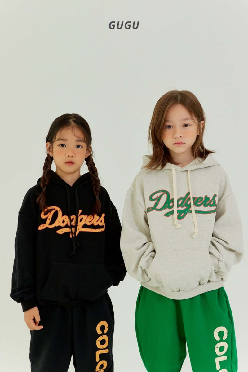 Gugu Kids - Korean Children Fashion - #kidsshorts - Dodgers Hoody Tee with Mom  - 8