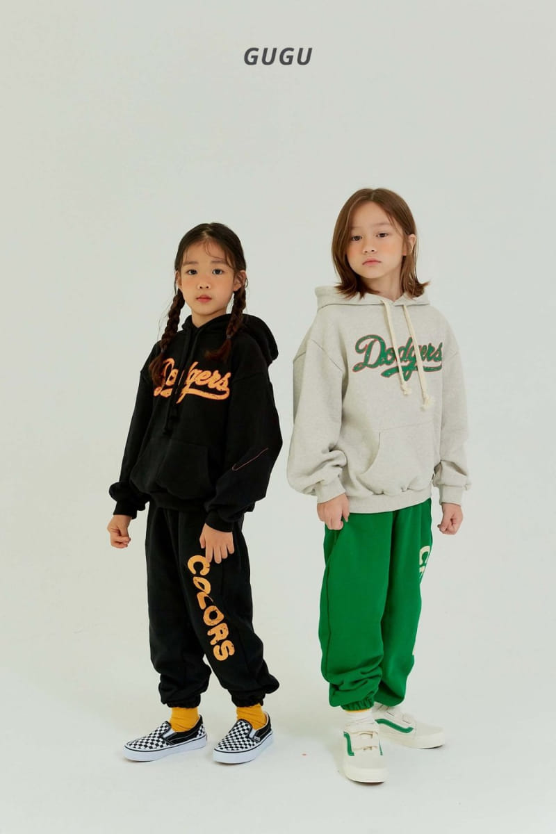 Gugu Kids - Korean Children Fashion - #kidzfashiontrend - Dodgers Hoody Tee with Mom  - 10