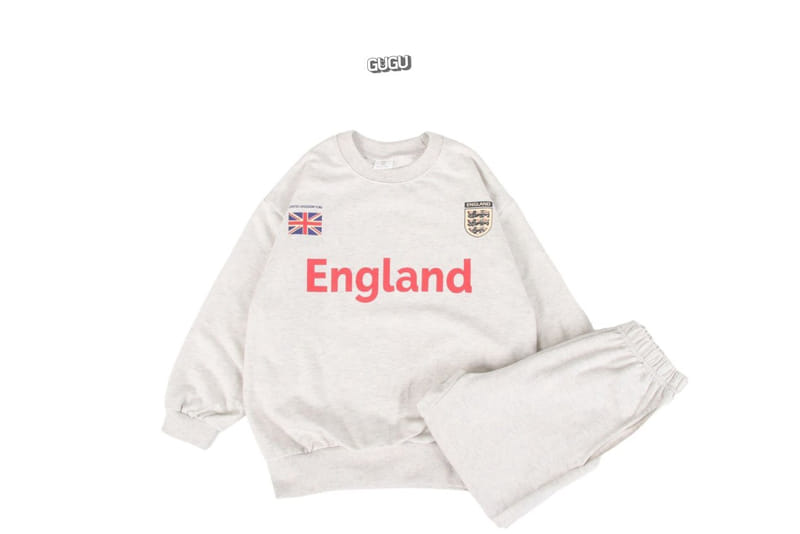 Gugu Kids - Korean Children Fashion - #kidzfashiontrend - England Top Bottom Set - 2