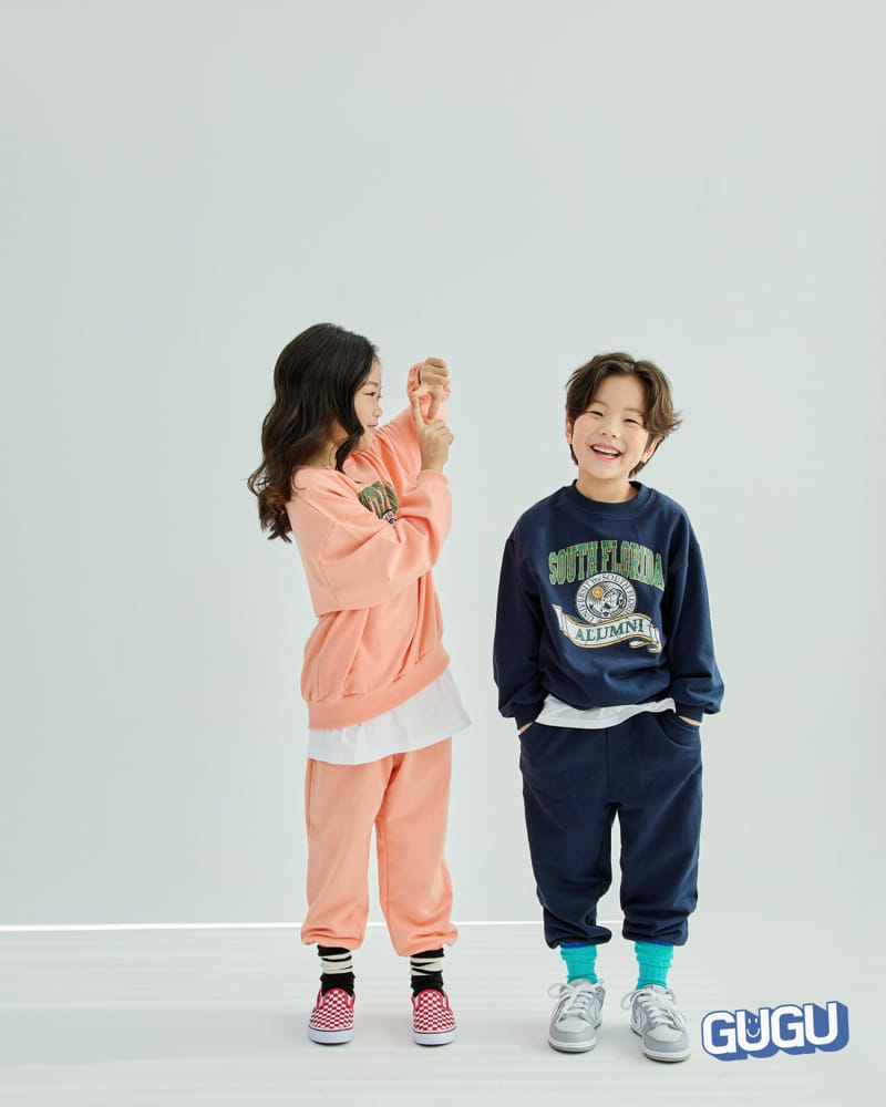 Gugu Kids - Korean Children Fashion - #littlefashionista - South Florida Top Bottom Set - 9