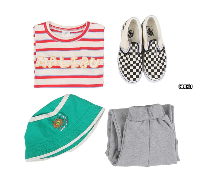 Gugu Kids - Korean Children Fashion - #littlefashionista - Malibu Stripes Tee - 2