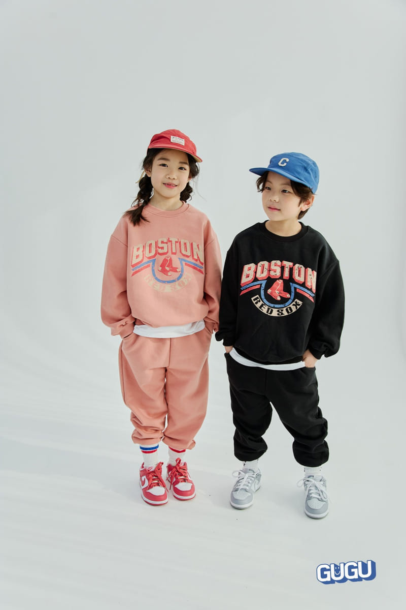 Gugu Kids - Korean Children Fashion - #minifashionista - Boston Top Bottom Set - 10