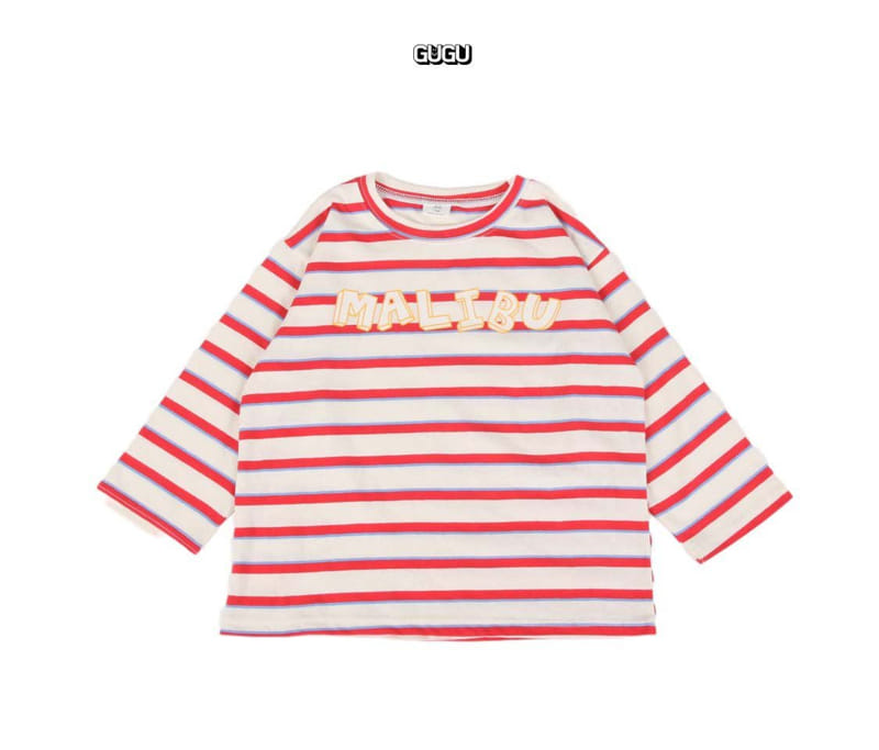 Gugu Kids - Korean Children Fashion - #magicofchildhood - Malibu Stripes Tee - 4