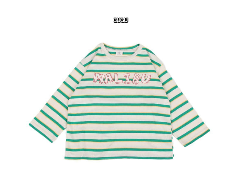 Gugu Kids - Korean Children Fashion - #prettylittlegirls - Malibu Stripes Tee - 5