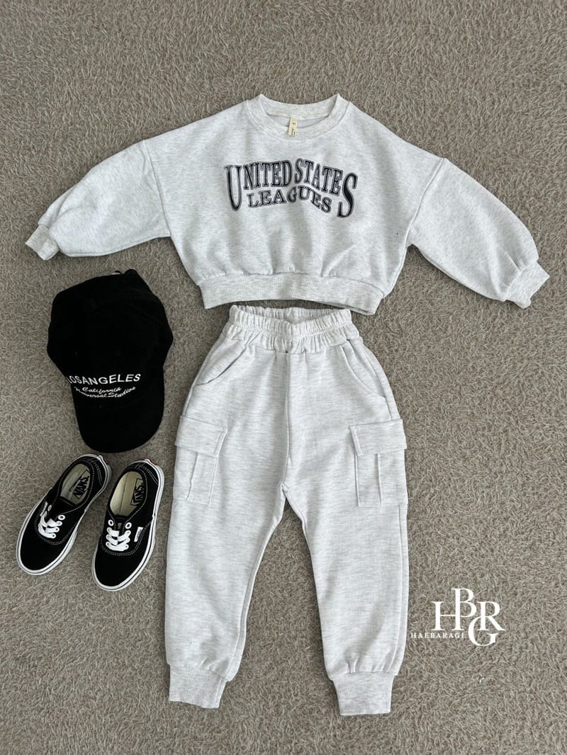 Haebaragi - Korean Children Fashion - #designkidswear - Las Crop Sweatshirt - 2