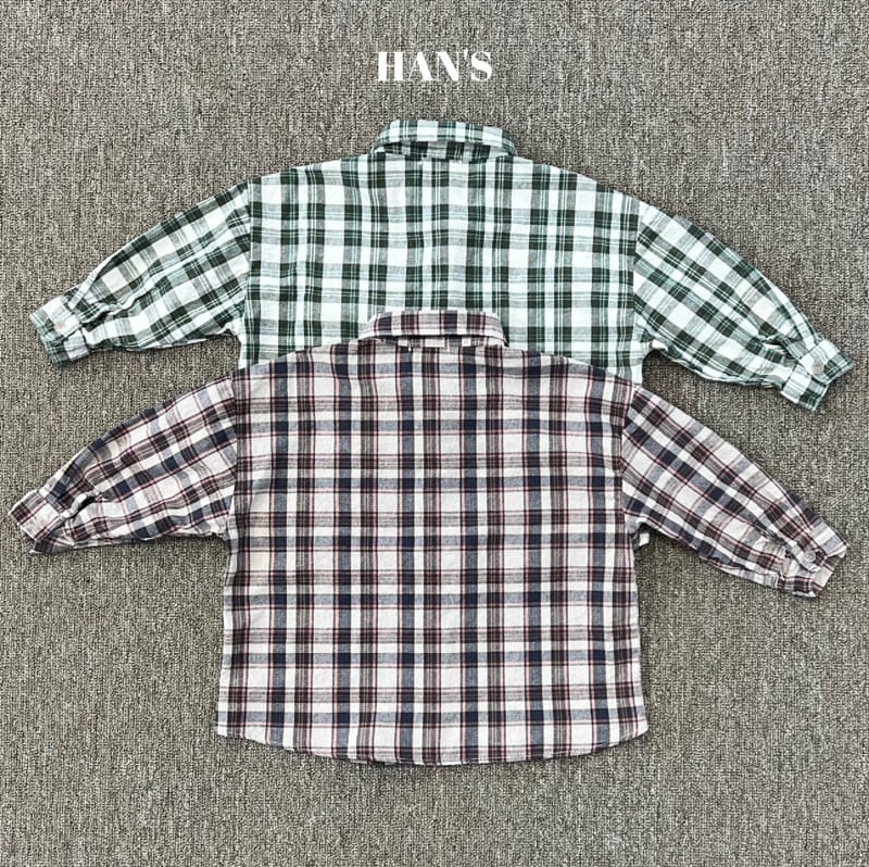 Han's - Korean Children Fashion - #designkidswear - Manbo Check Shier